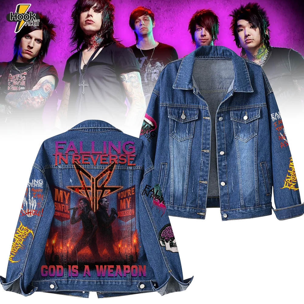 Falling In Reverse Denim Jacket Falling In Reverse Denim Jacket