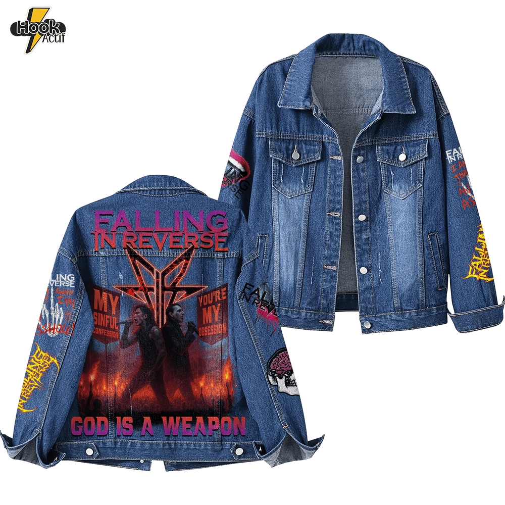 Falling In Reverse Denim Jacket Falling In Reverse Denim Jacket