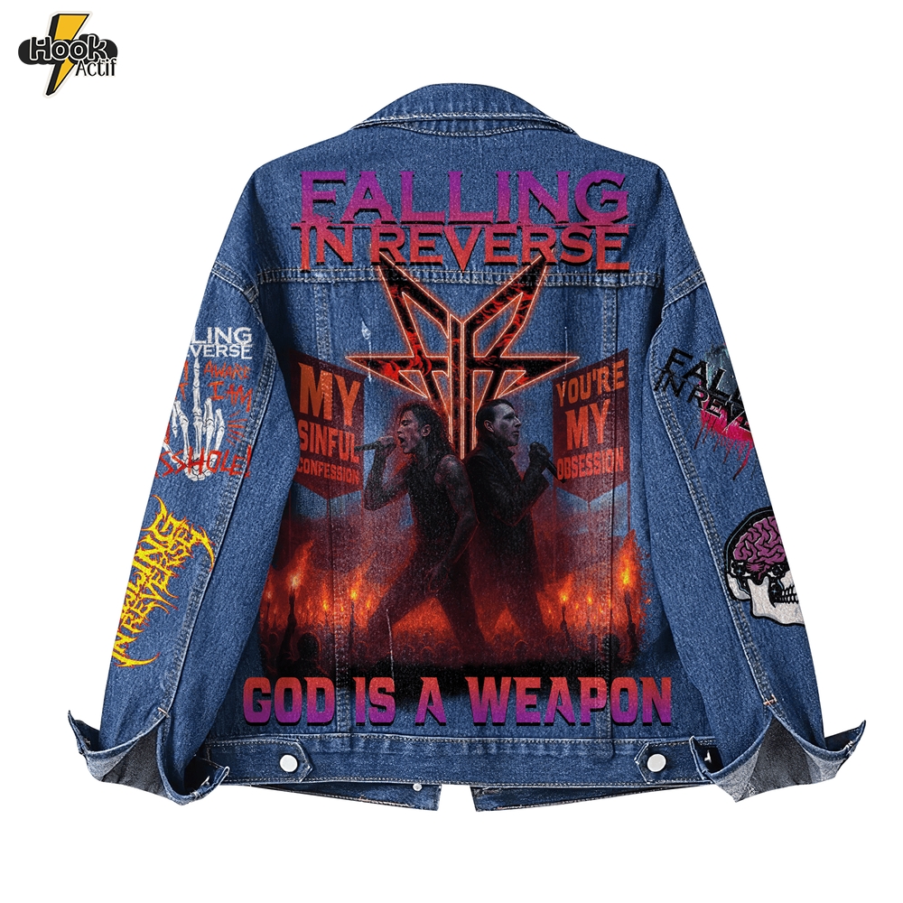Falling In Reverse Denim Jacket Falling In Reverse Denim Jacket