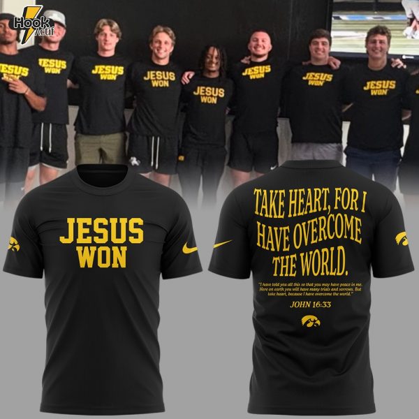 Iowa Hawkeyes Football x JESUS WON 2025 Special Shirt