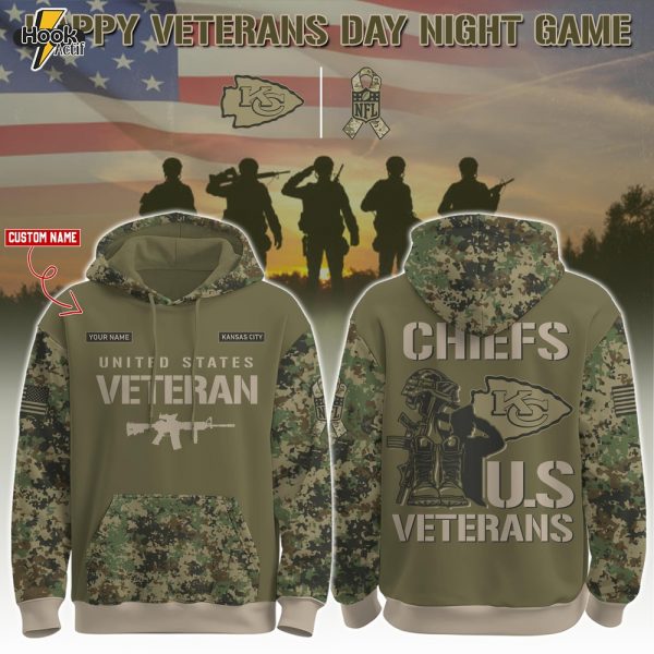 Kansas City Chiefs x U.S Veteran Day Night Game 2025 Hoodie Set