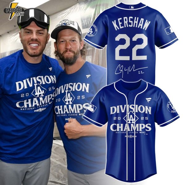 LAD Royal 2025 NL West Division Champions Special Edition Jersey