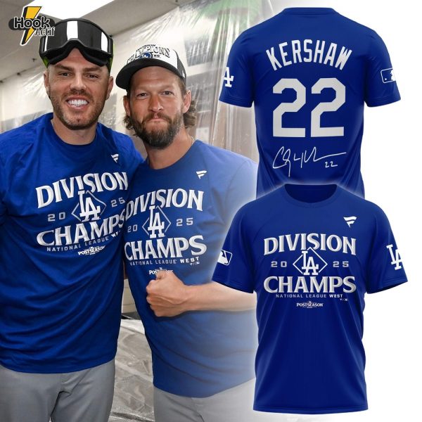 LAD Royal 2025 NL West Division Champions Special Edition Tshirt