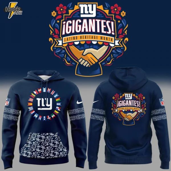 Limited Edition 2025 Latino Heritage Month New York Giants Hoodie