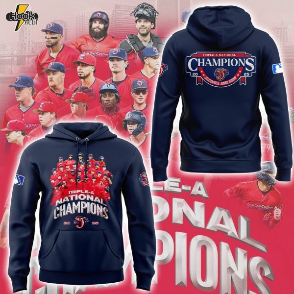 Limited Edition JaxShrimp 2025 Triple-A National Champions Hoodie