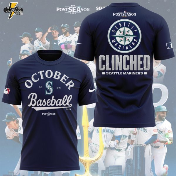 Limited Edition Mariners 2025 October Baseball TShirt