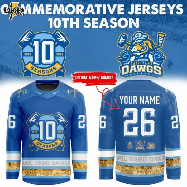 Limited Edition Rail Yard Dawgs x '' 10th Seasoon '' Jersey(blue)