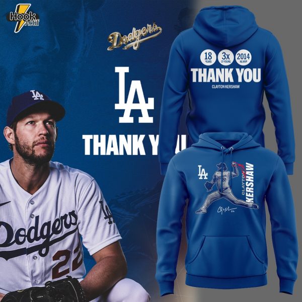 Limited Edition Thank You Clayton Kershaw Hoodie-KC09192514