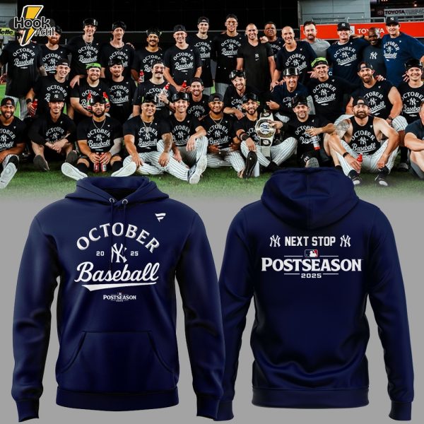 Limited Edition Yankees October Baseball Navy Hoodie