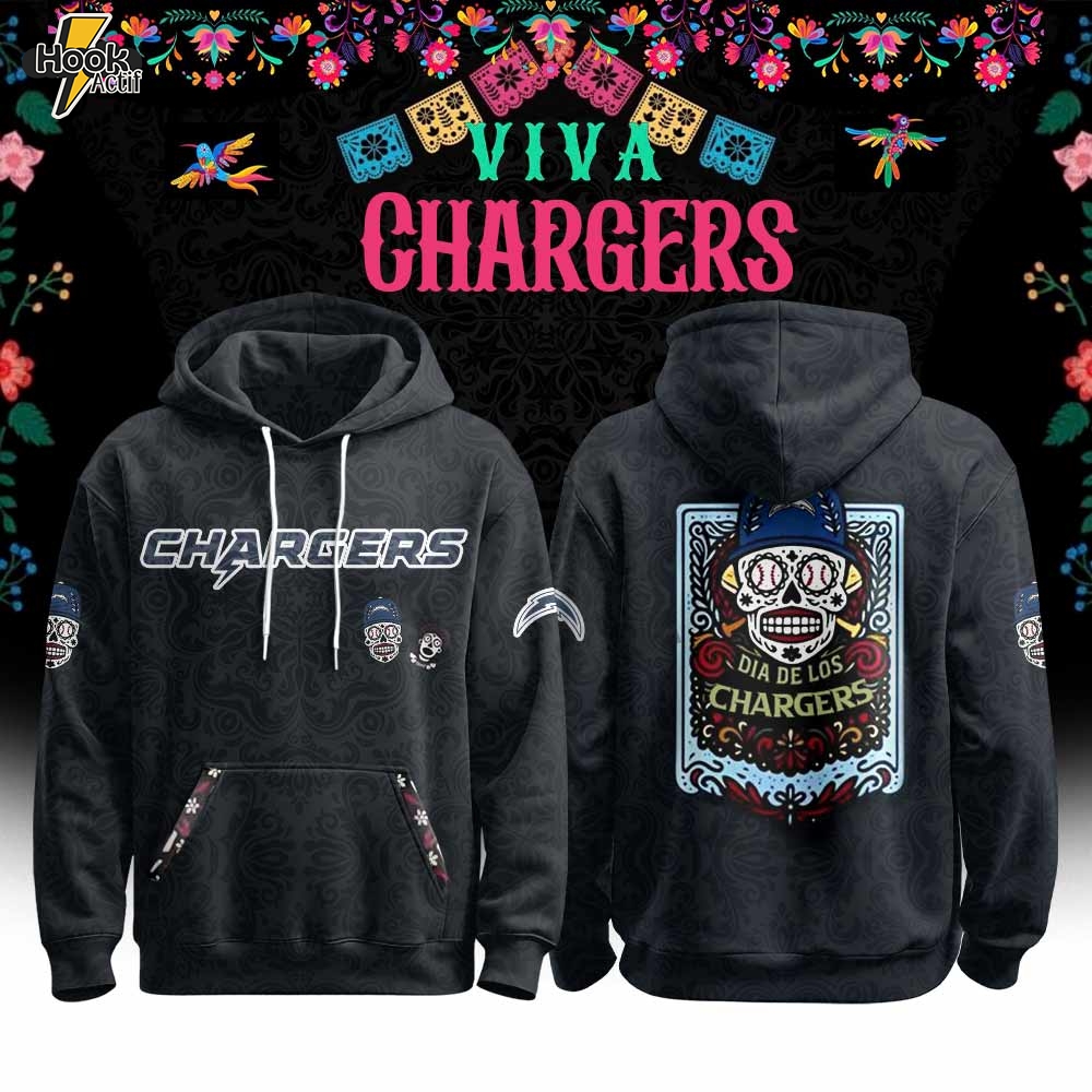 Los Angeles Chargers x Día de los Muertos Hoodie Los Angeles Chargers x Día de los Muertos Hoodie