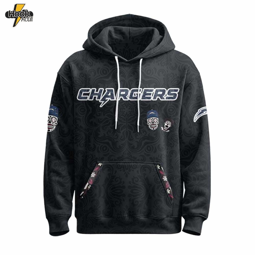 Los Angeles Chargers x Día de los Muertos Hoodie Los Angeles Chargers x Día de los Muertos Hoodie