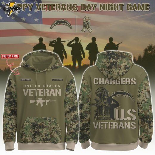 Los Angeles Chargers x U.S Veteran Day Night Game 2025 Hoodie Set