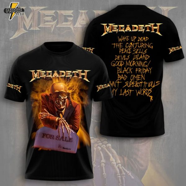 Megadeth 3D Tshirt 2025 Limited Edition