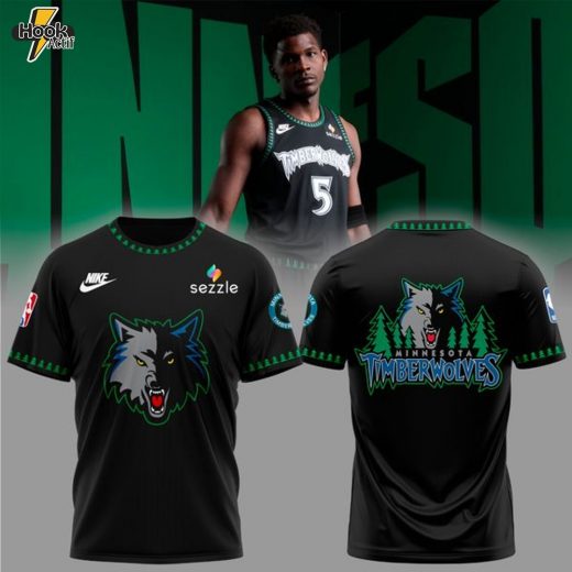 Minnesota Timberwolves Bring Back the Black Trees 2025-2026 T-Shirt v1