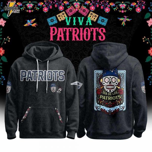 New England Patriots x Día de los Muertos Hoodie
