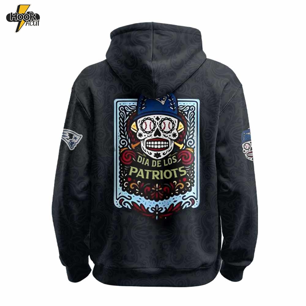 New England Patriots x Día de los Muertos Hoodie New England Patriots x Día de los Muertos Hoodie