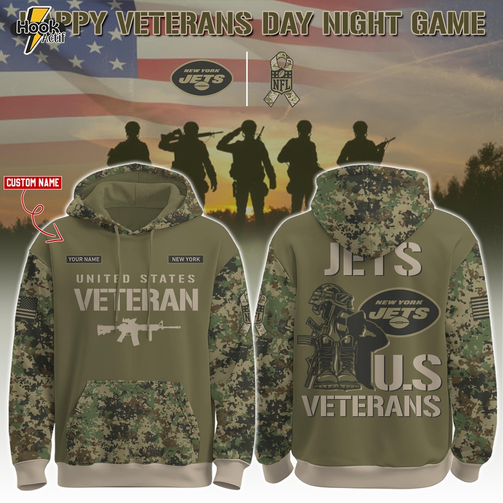 New York Jets x U.S Veteran Day Night Game 2025 Hoodie Set New York Jets x U.S Veteran Day Night Game 2025 Hoodie Set
