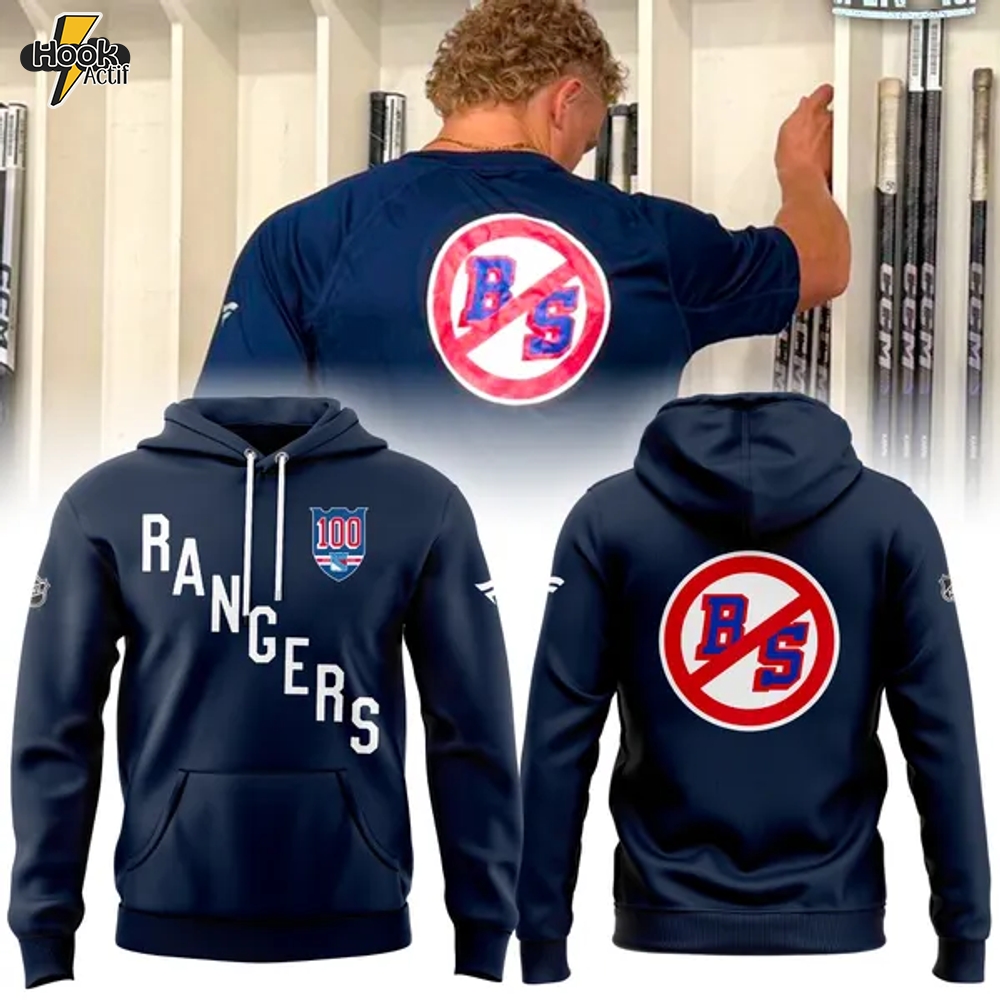 New York Rangers "No BS" 2025 Hoodie (Navy) New York Rangers "No BS" 2025 Hoodie (Navy)