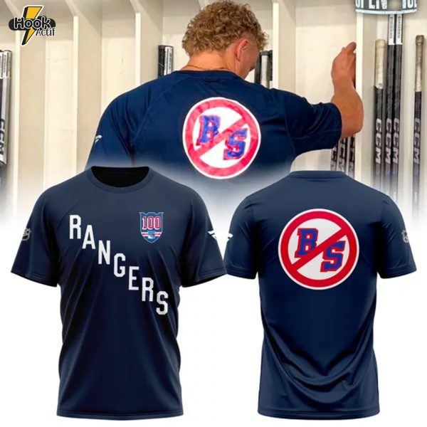 New York Rangers "No BS" 2025 T-Shirt (Navy)