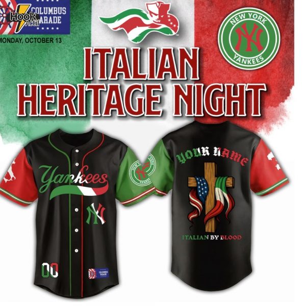 New York Yankees x Irish Heritage Limited Edition-3D Baseball Jersey Black