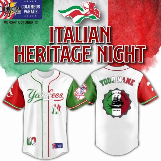 New York Yankees x Irish Heritage Limited Edition-3D Baseball Jersey White