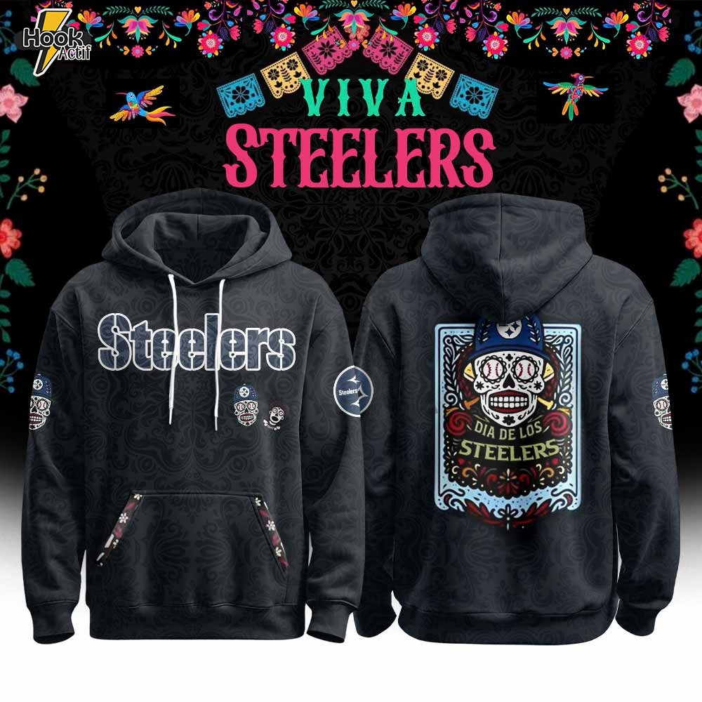 Pittsburgh Steelers x Día de los Muertos Hoodie Pittsburgh Steelers x Día de los Muertos Hoodie