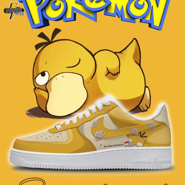 Psyduck Theme Shoes | Custom Low-Top Sneakers(F8)