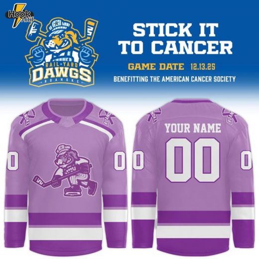 Roanoke Rail Yard Dawgs x Stick it to Cancer Jerseys