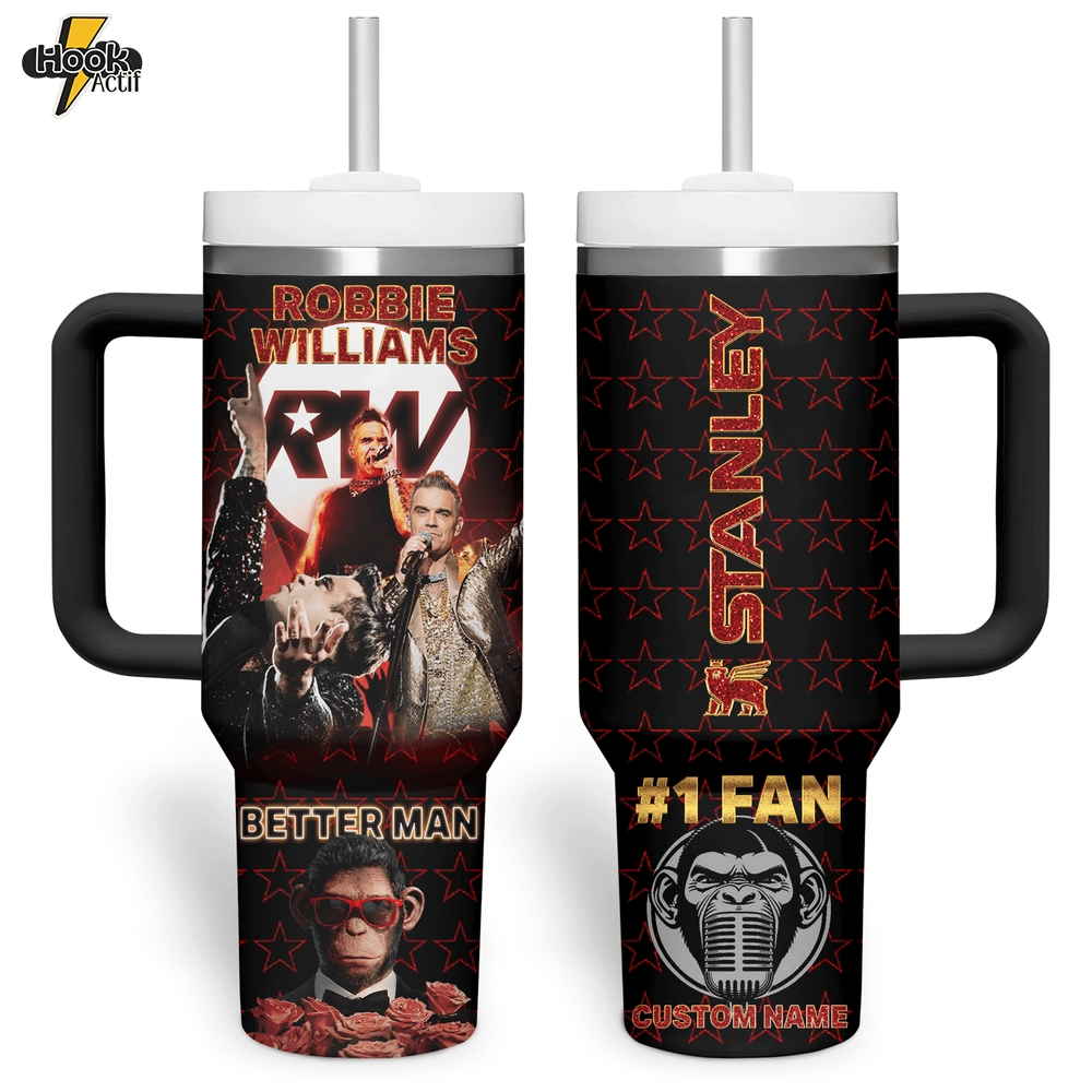 Robbie Williams Stanley Tumbler Cup Robbie Williams Stanley Tumbler Cup