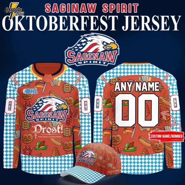 Saginaw Spirit 2025 Oktoberfest Warmup Jerseys