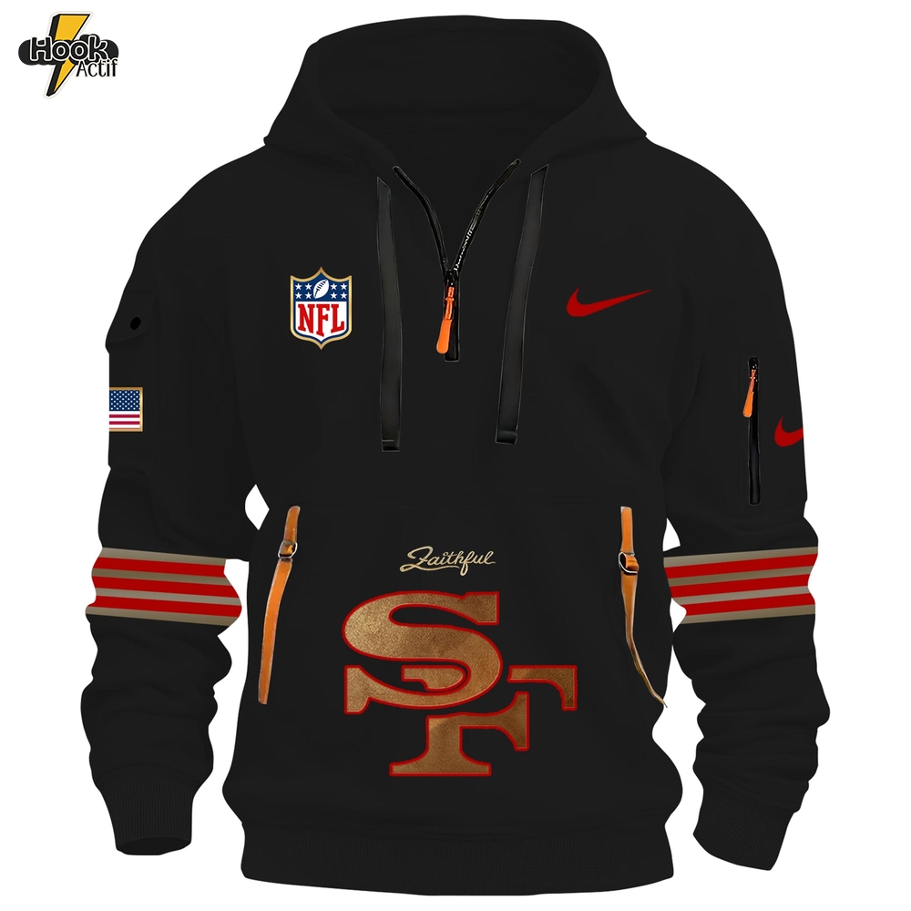 San Francisco 49ers x Faithful Rivalry 2025 Quarter Zip Hoodie San Francisco 49ers x Faithful Rivalry 2025 Quarter Zip Hoodie