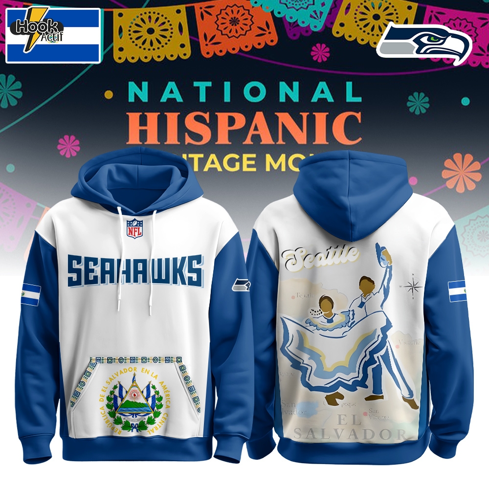 Seattle Seahawks x El Salvador Heritage Hoodie Seattle Seahawks x El Salvador Heritage Hoodie