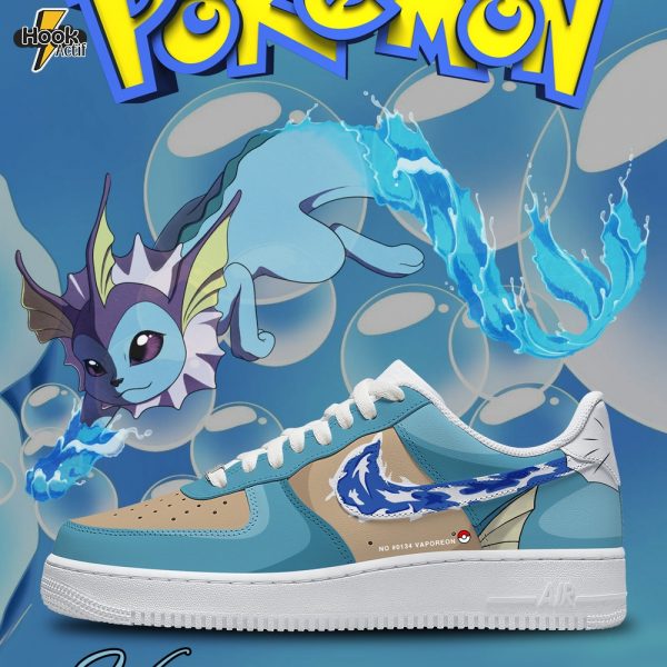 Vaporeon Theme Shoes | Custom Low-Top Sneakers（F8）