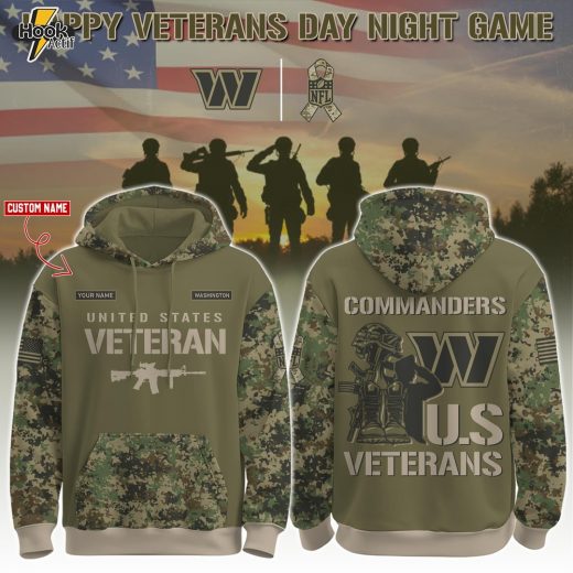 Washington Commanders x U.S Veteran Day Night Game 2025 Hoodie Set
