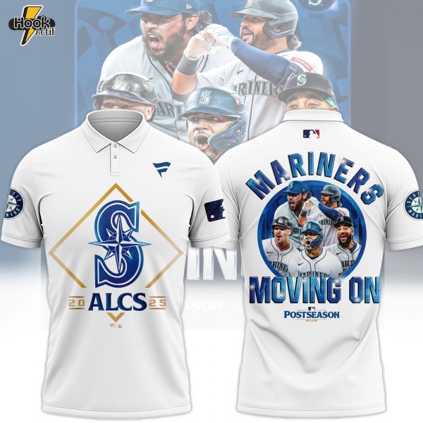 ALCS Mariners Moving On Postseason Polo - White