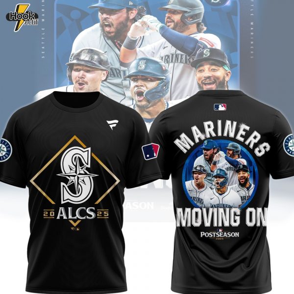 ALCS Mariners Moving On Postseason Tea-3D - Black