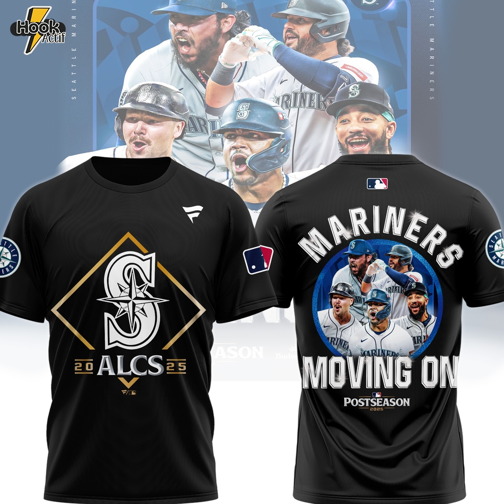 ALCS Mariners Moving On Postseason Tea-3D - Black ALCS Mariners Moving On Postseason Tea-3D - Black