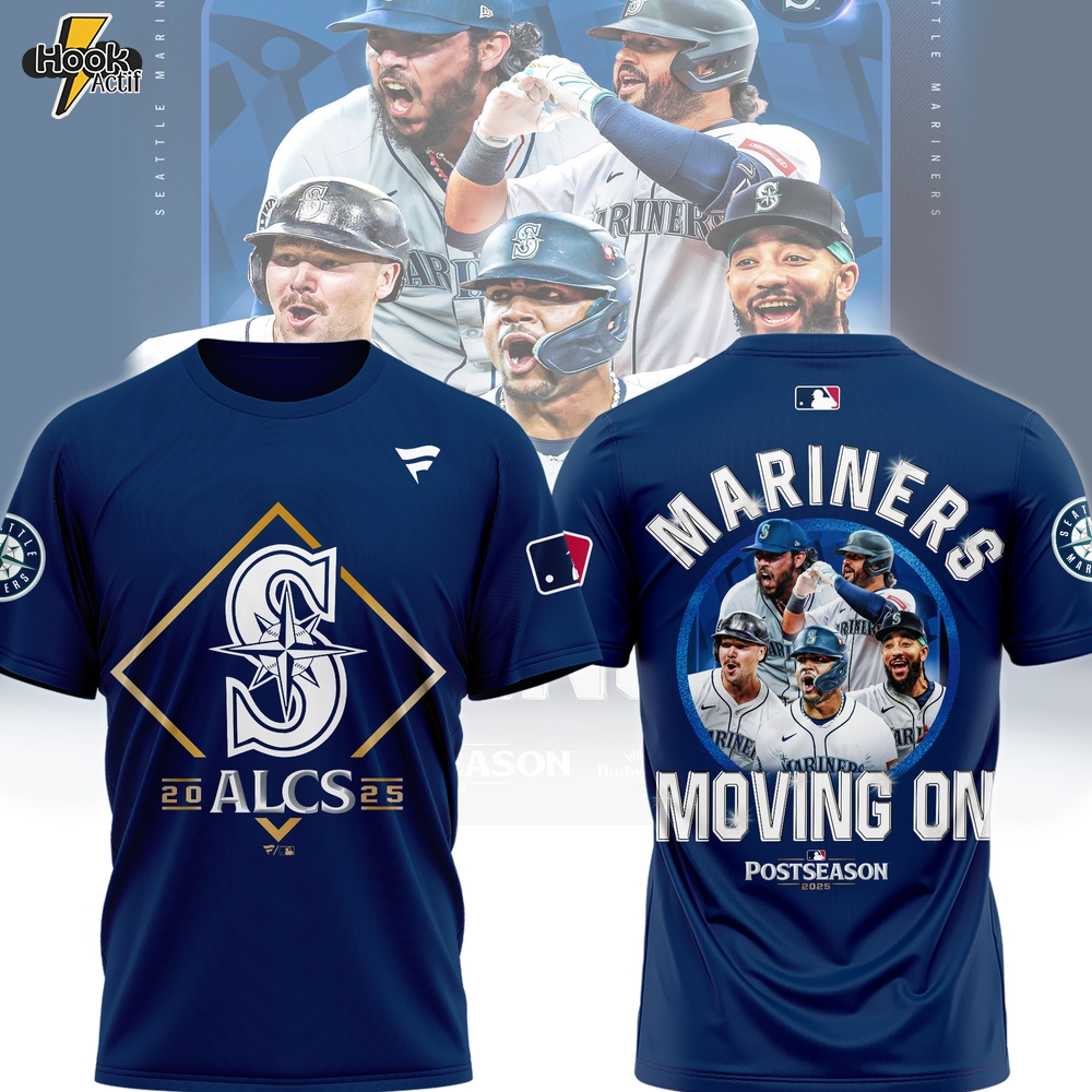 ALCS Mariners Moving On Postseason Tea-3D - Blue ALCS Mariners Moving On Postseason Tea-3D - Blue