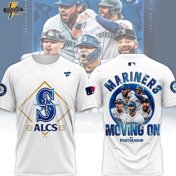ALCS Mariners Moving On Postseason Tea-3D - White