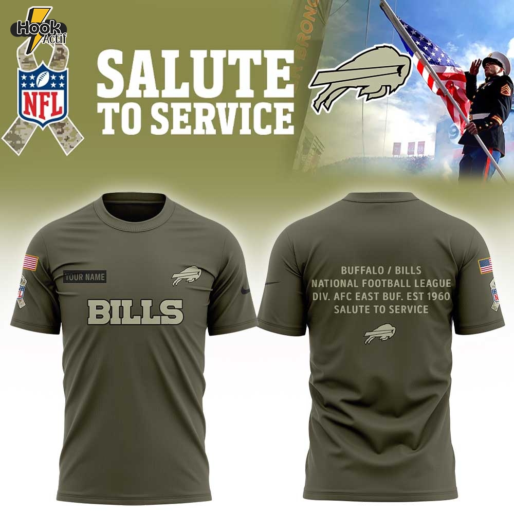 B.Bills 2025 NFL Salute to Service Collection Combo Shirt Custom Name For Fans B.Bills 2025 NFL Salute to Service Collection Combo Shirt Custom Name For Fans