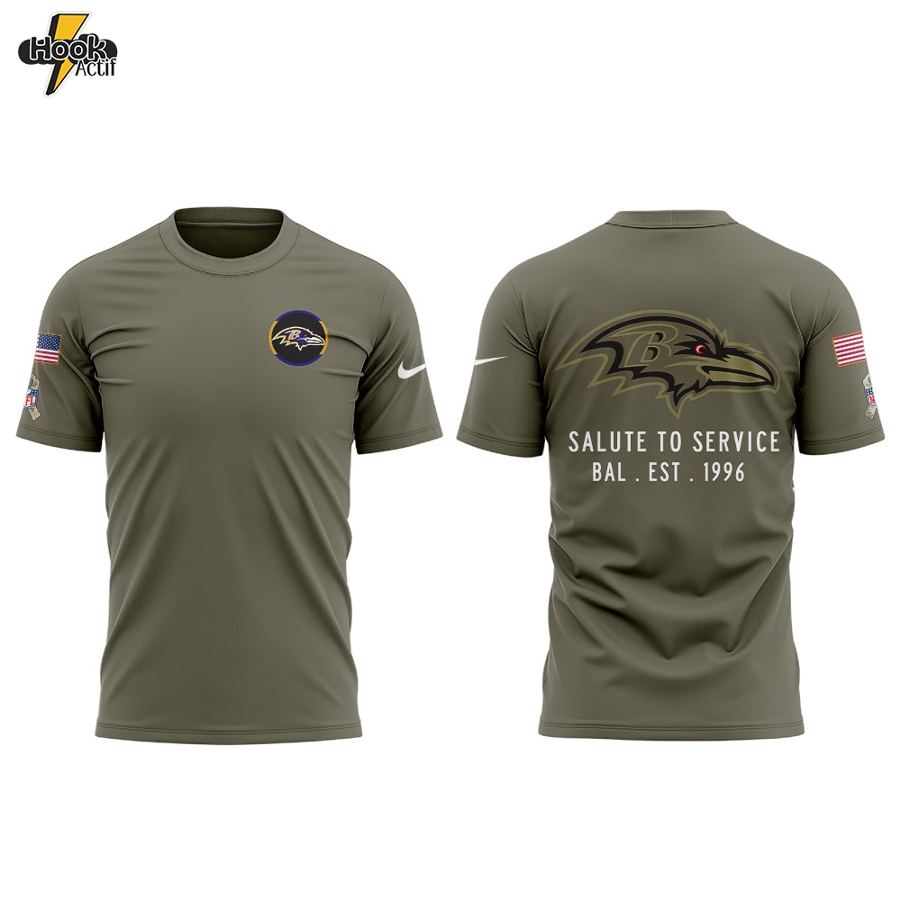 B.Ravens 2025 Salute to Service Combo Shirt B.Ravens 2025 Salute to Service Combo Shirt