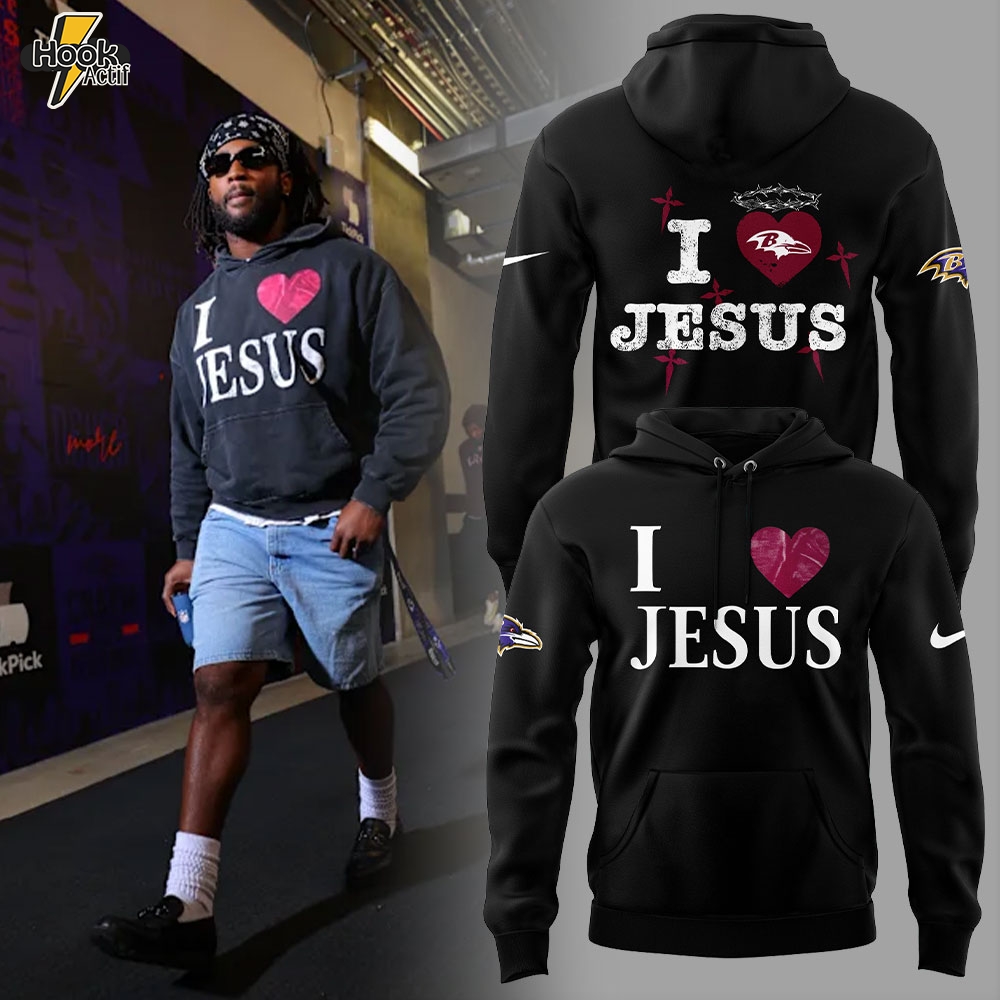 B.Ravens I Love Jesus Hoodie B.Ravens I Love Jesus Hoodie