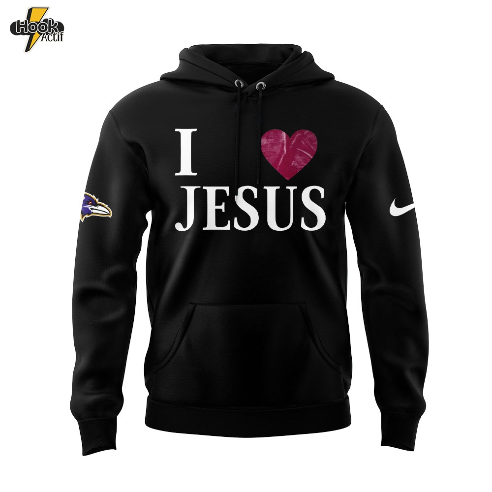 B.Ravens I Love Jesus Hoodie B.Ravens I Love Jesus Hoodie