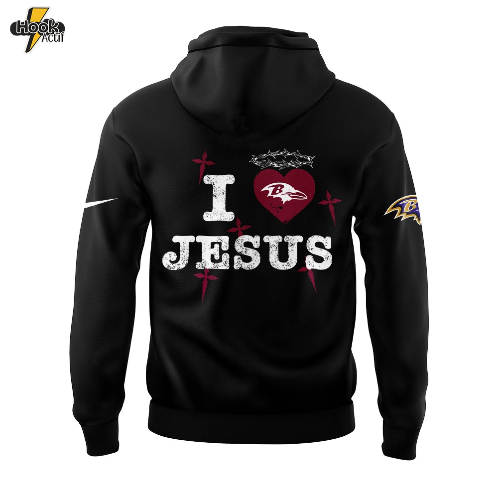 B.Ravens I Love Jesus Hoodie B.Ravens I Love Jesus Hoodie