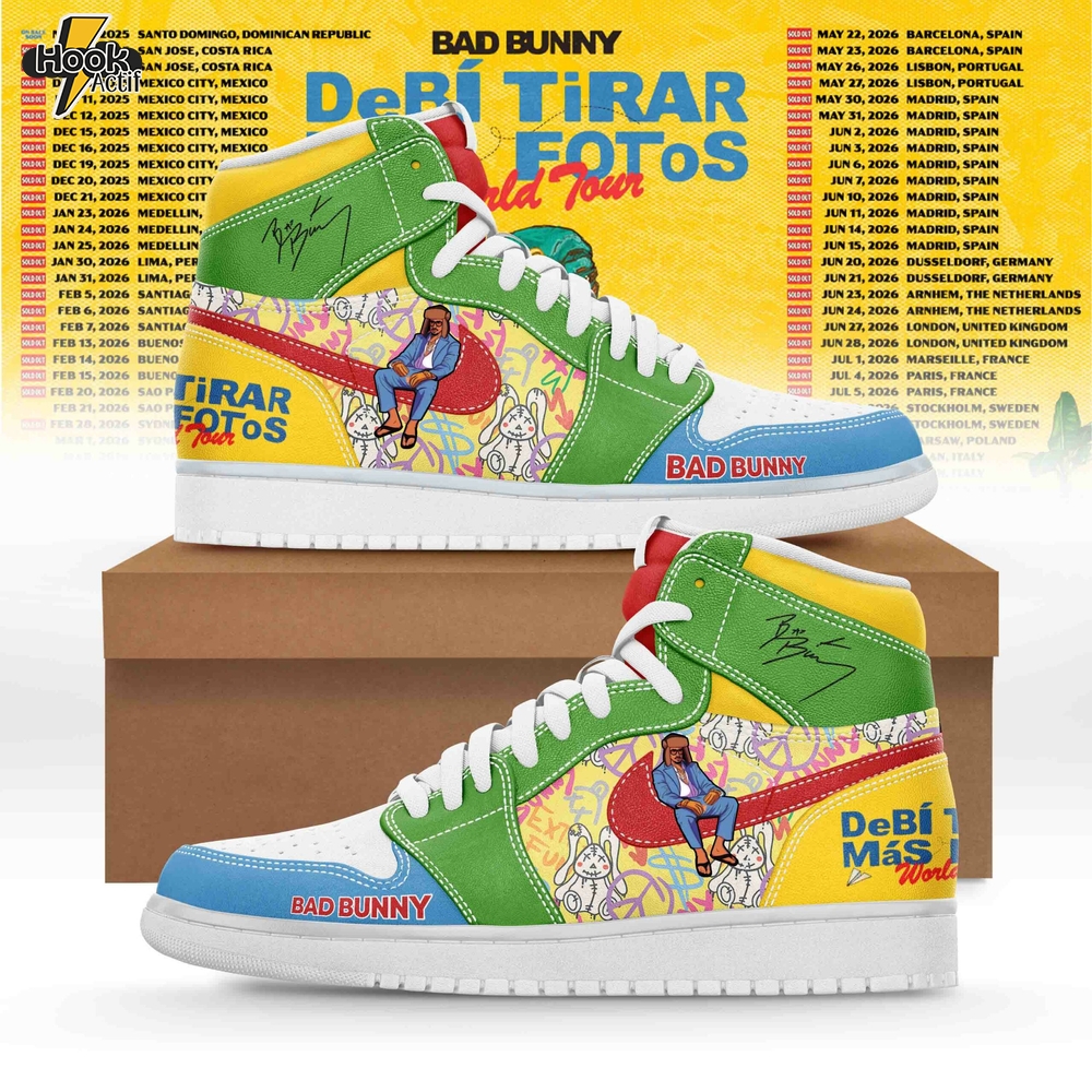 Bad Bunny – Debí Tirar Más Fotos World Tour AJ1 Sneaker Bad Bunny – Debí Tirar Más Fotos World Tour AJ1 Sneaker