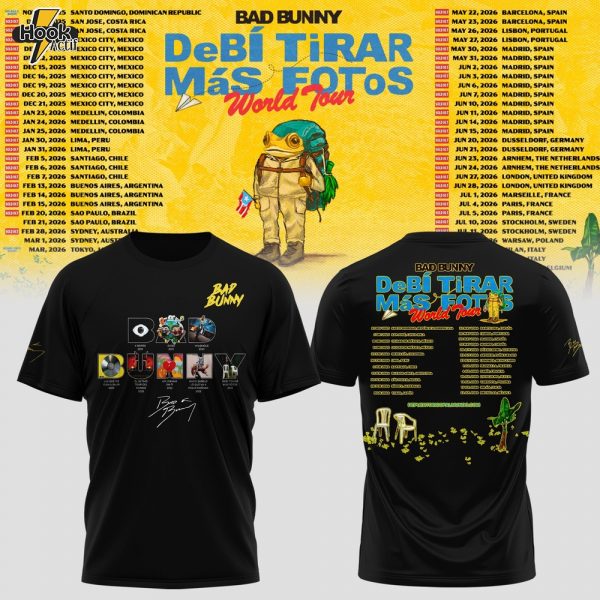 Bad Bunny – Debí Tirar Más Fotos World Tour Tshirt