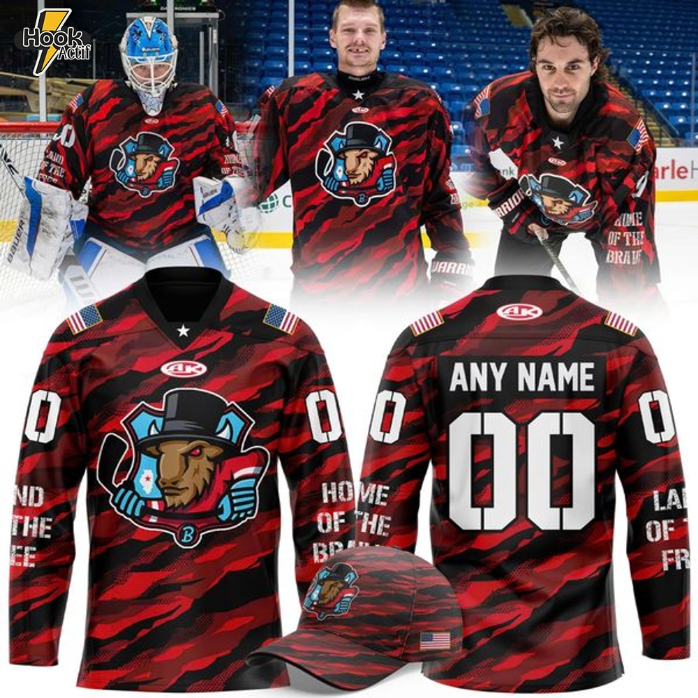 Bloomington Bison Military Appreciation Night 2025 - 2026 Hockey Jersey Bloomington Bison Military Appreciation Night 2025 - 2026 Hockey Jersey