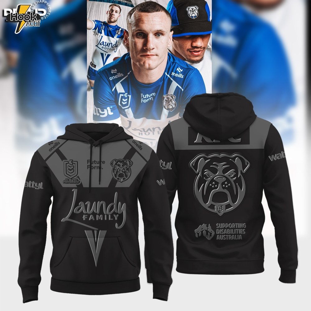 Canterbury-Bankstown Bulldogs – New Look Limited Edition Black Hoodie Canterbury-Bankstown Bulldogs – New Look Limited Edition Black Hoodie