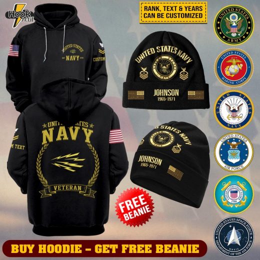 Customized Navy Ratings #TLT1067 – Buy Hoodie Get Free Beanie