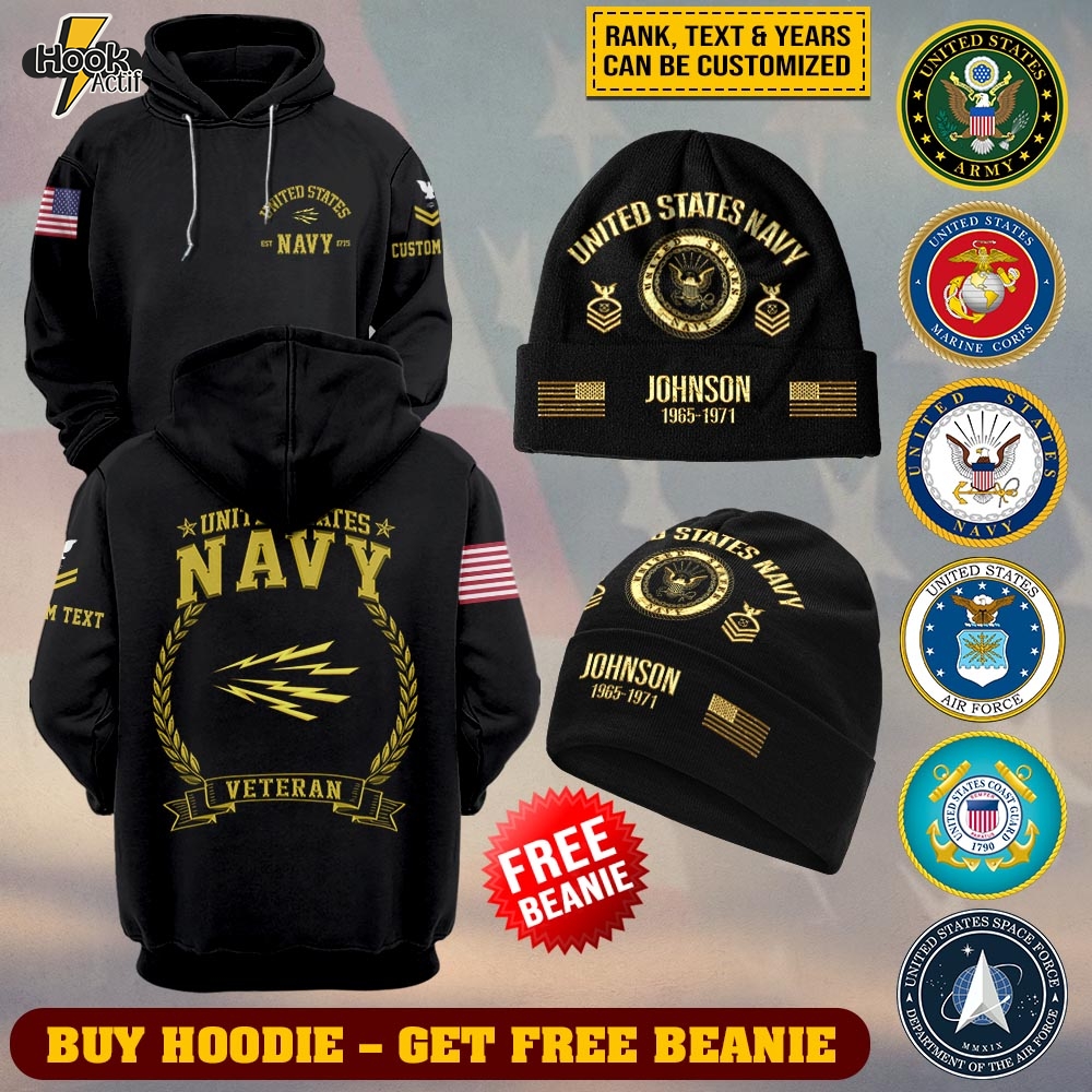 Customized Navy Ratings #TLT1067 – Buy Hoodie Get Free Beanie Customized Navy Ratings #TLT1067 – Buy Hoodie Get Free Beanie